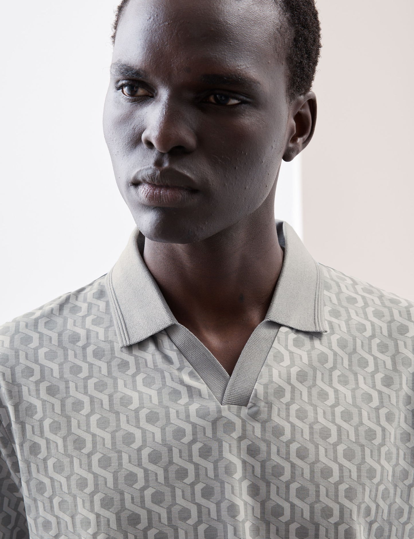 Saf Pamuklu Supima:registered: Desenli Polo T-shirt