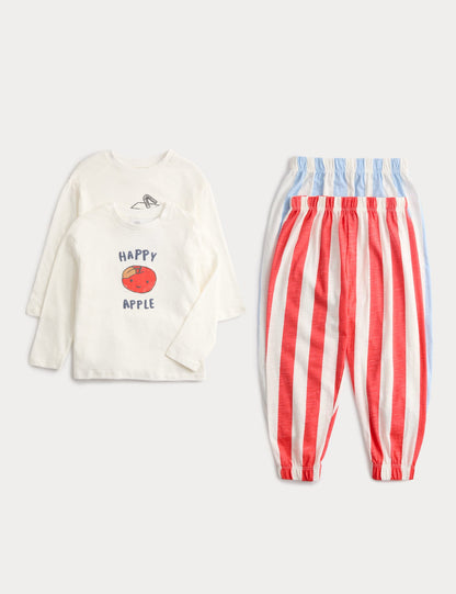 2'li Desenli Pijama Takımı