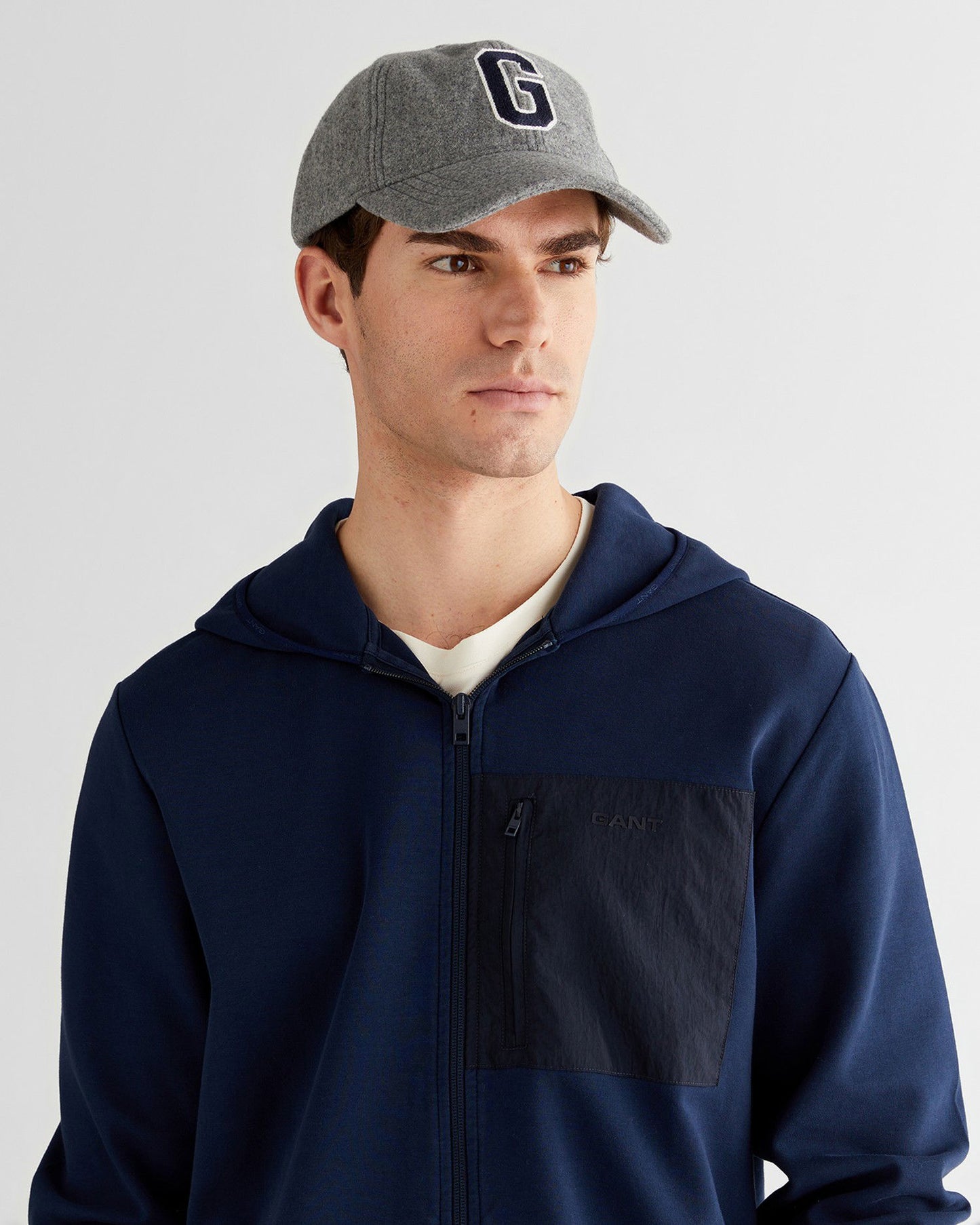 Gant Erkek Lacivert Regular Fit Kapüşonlu Sweatshirt