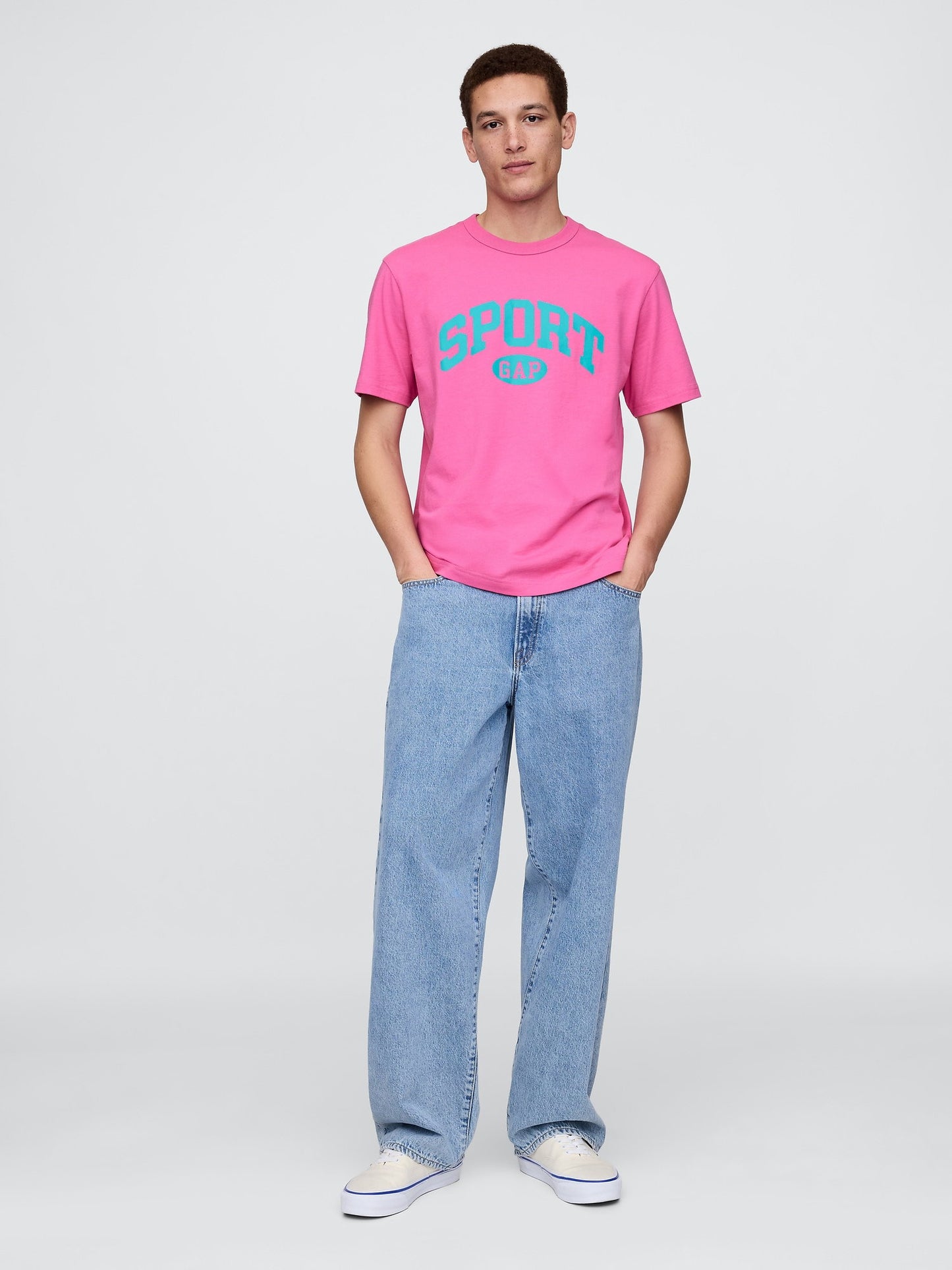 Pembe Gap Sport Logo Relaxed T-shirt