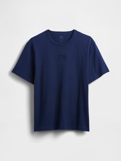 Lacivert Heavyweight Relaxed Logo T-shirt