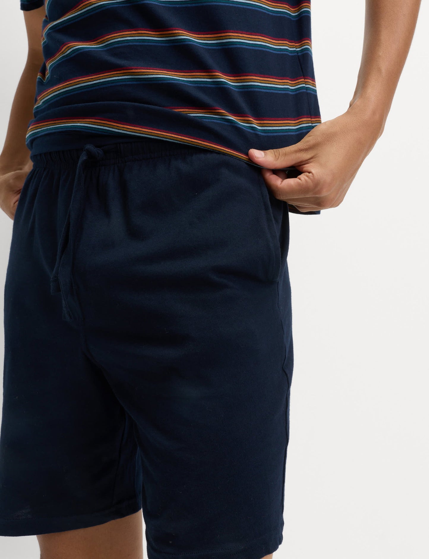Saf Pamuklu Çizgili Pijama Takımı