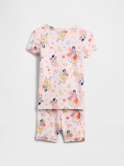 Pembe Babygap × Disney Pamuk Prenses %100 Organik Pamuk Pijama Takımı