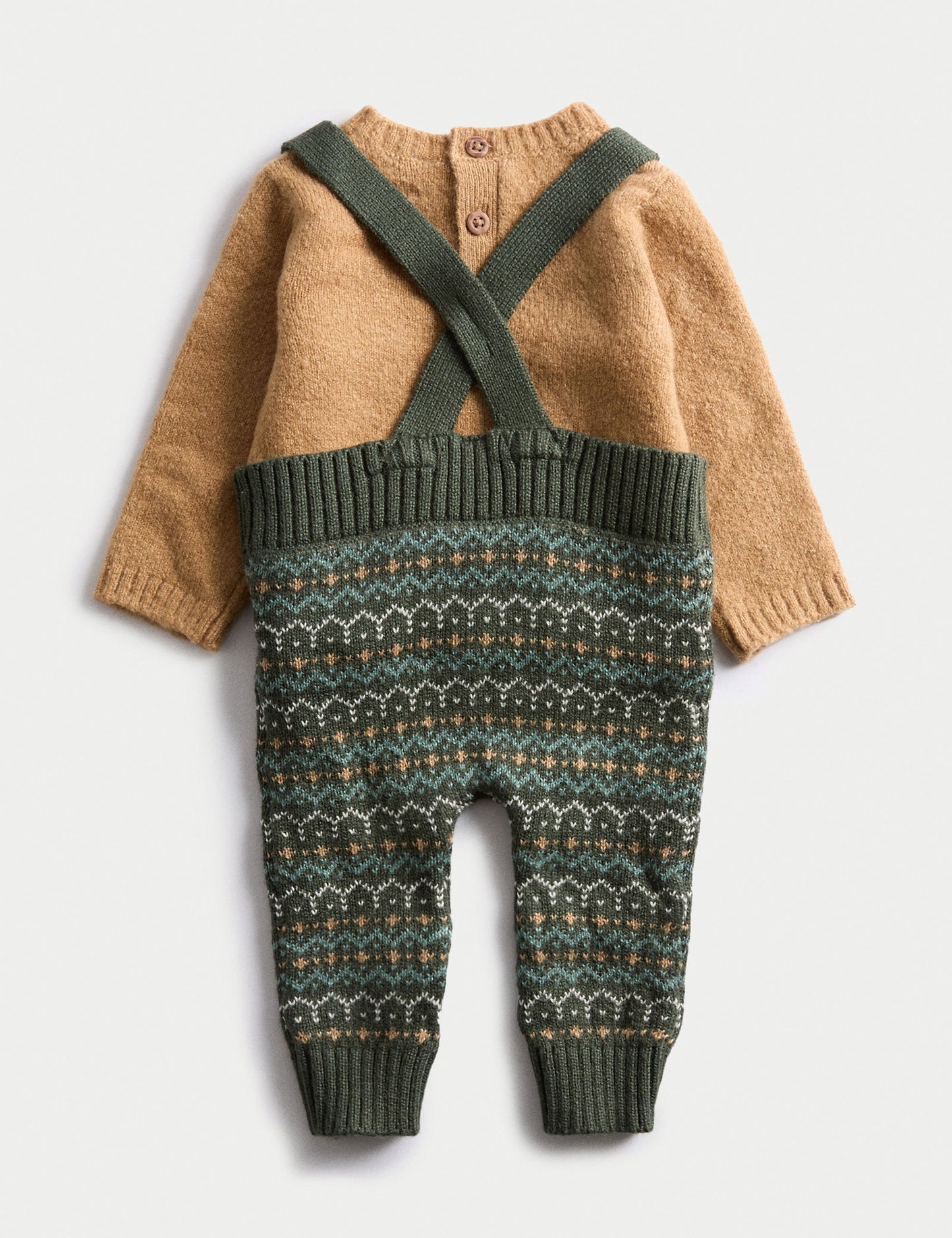 Fair Isle Desenli Takım (0-12 Ay)