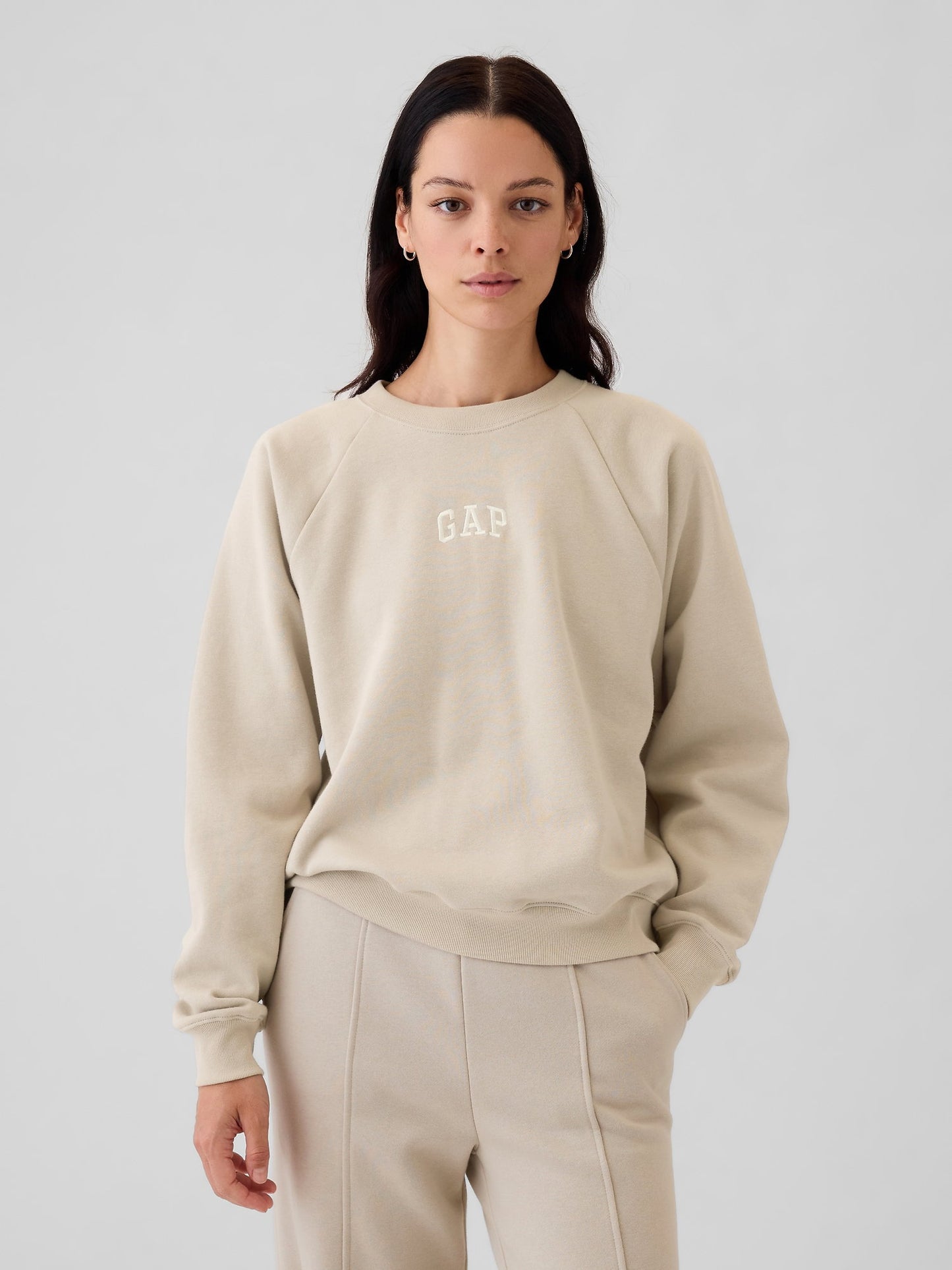 Bej Vintage Soft Raglan Sweatshirt