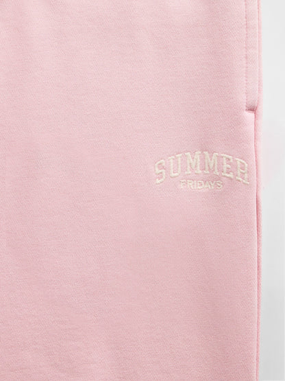 Pembe Gap × Summer Fridays Heavyweight Relaxed Logo Eşofman Altı