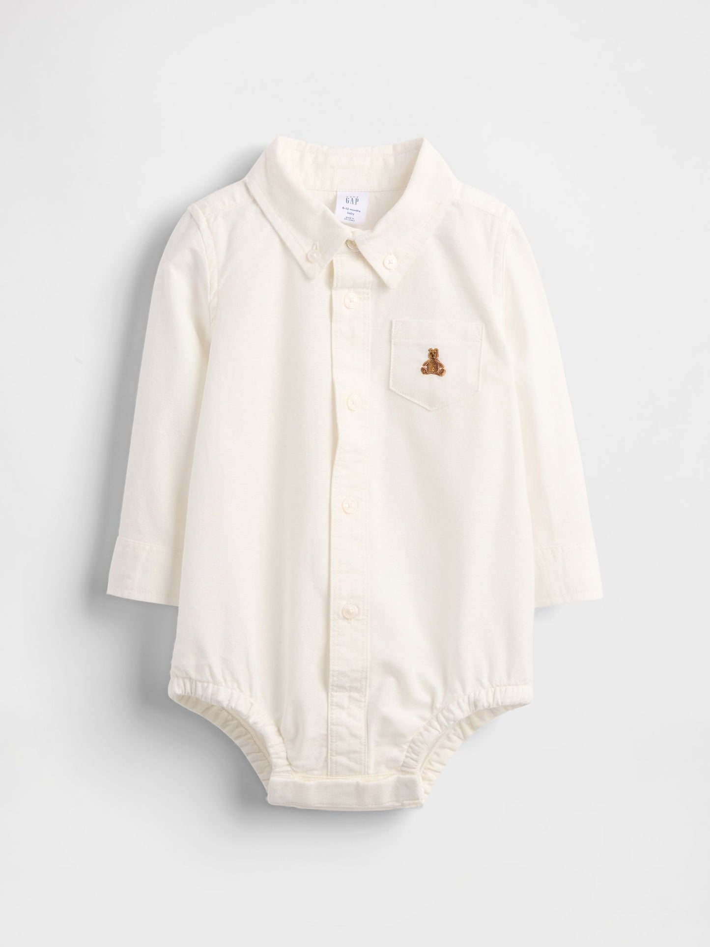Beyaz Baby Oxford Bodysuit