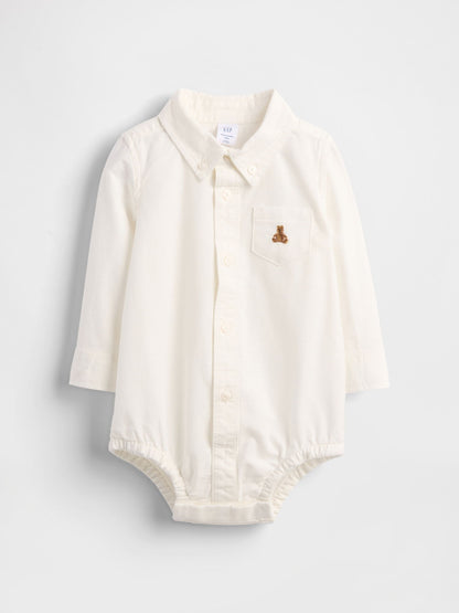 Beyaz Baby Oxford Bodysuit