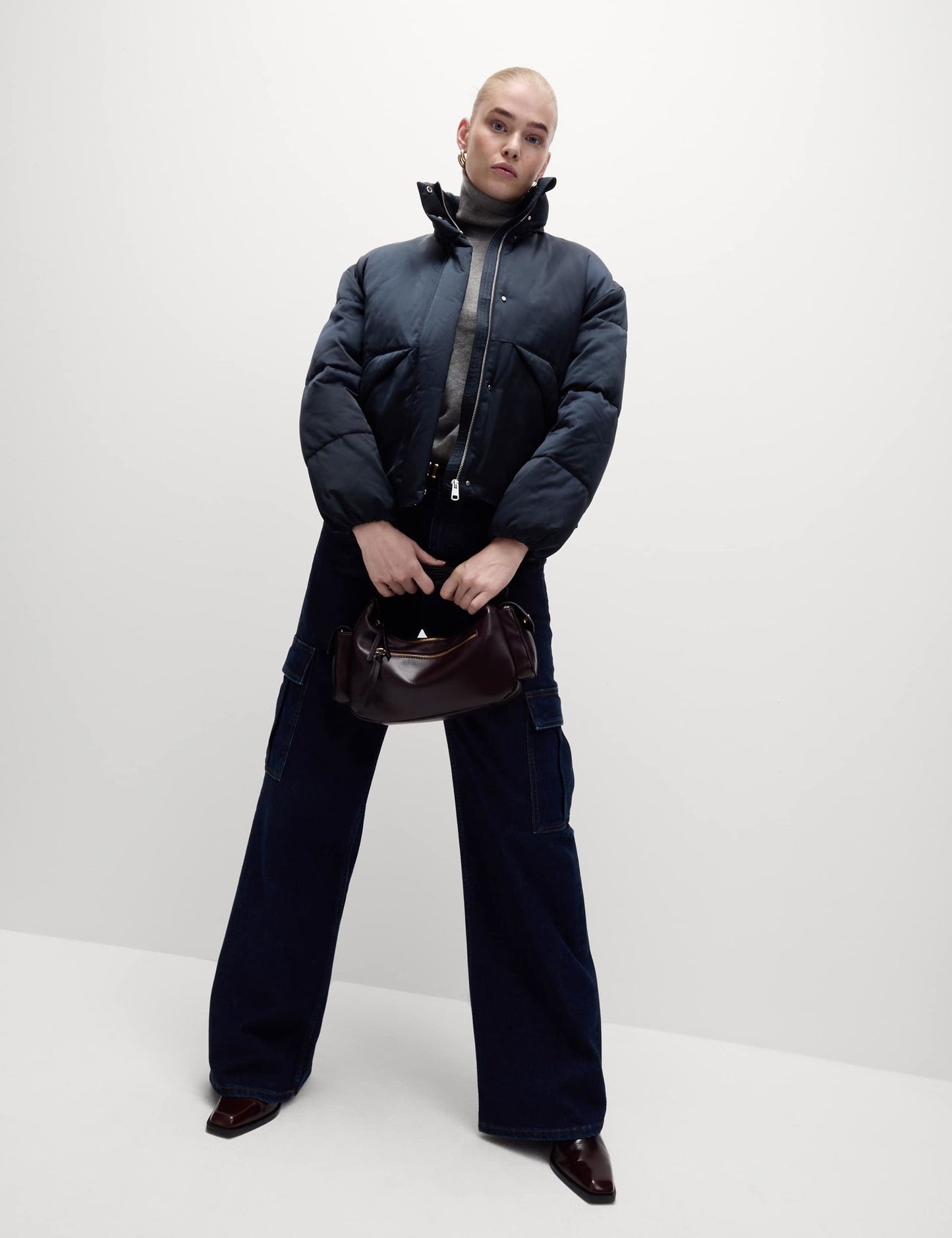 Saten Thermowarmth™ Puffer Mont