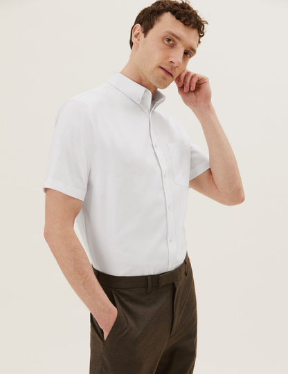 Saf Pamuklu Regular Fit Oxford Gömlek