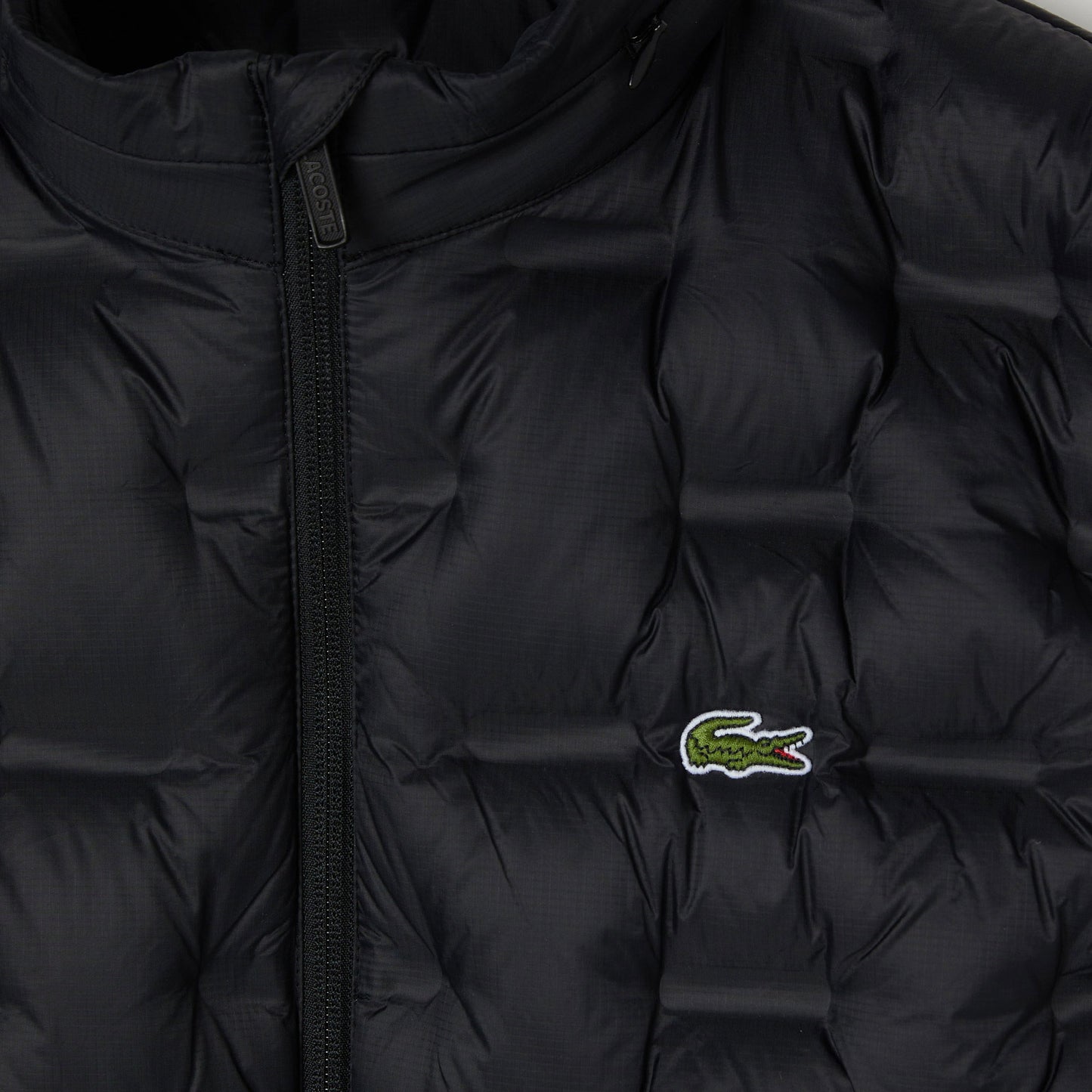 Lacoste Erkek Dik Yaka Siyah Yelek