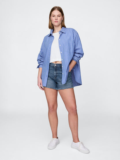 Mavi 4 Mid Rise Ultrasoft Relaxed Şort