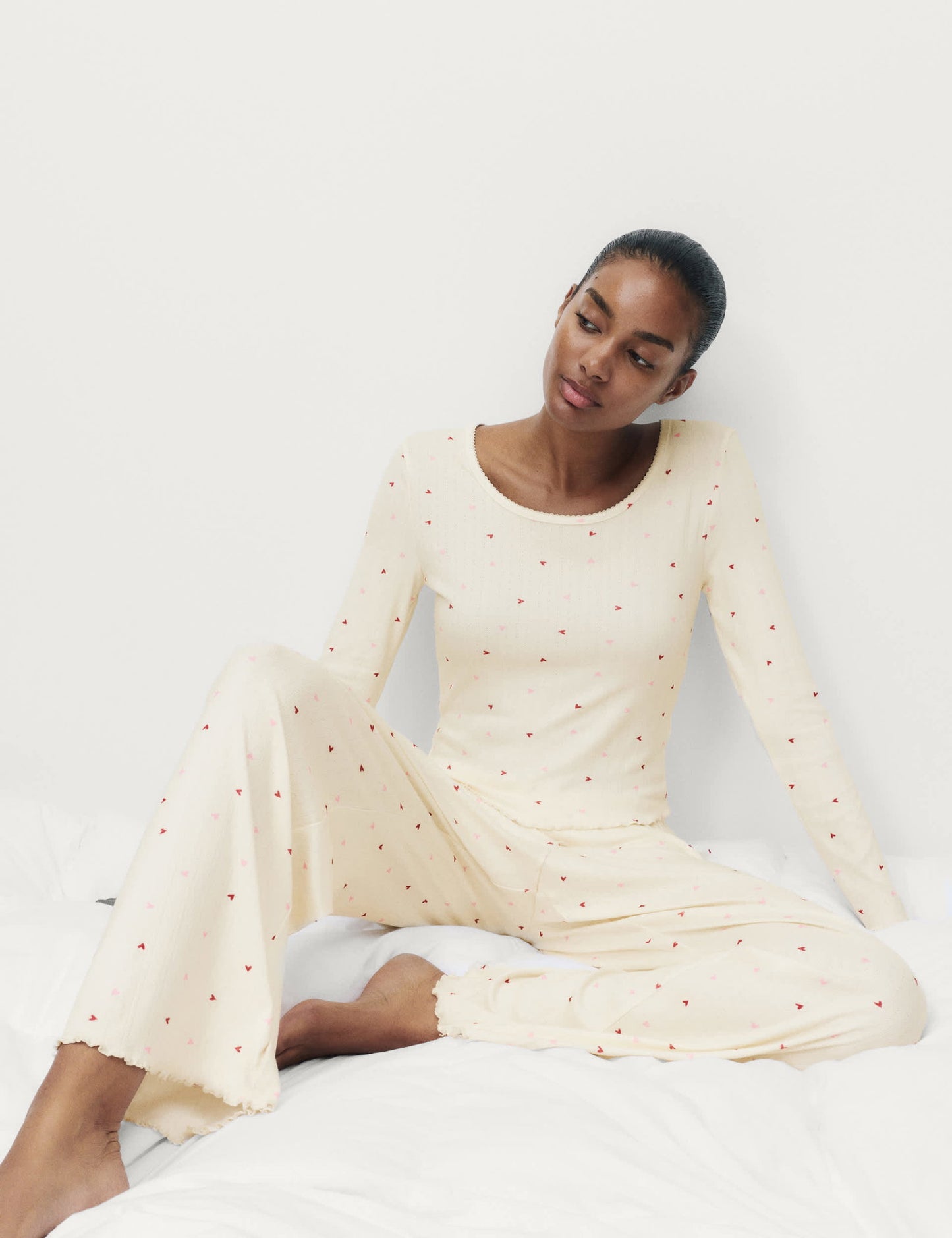 Desenli Pijama Takımı
