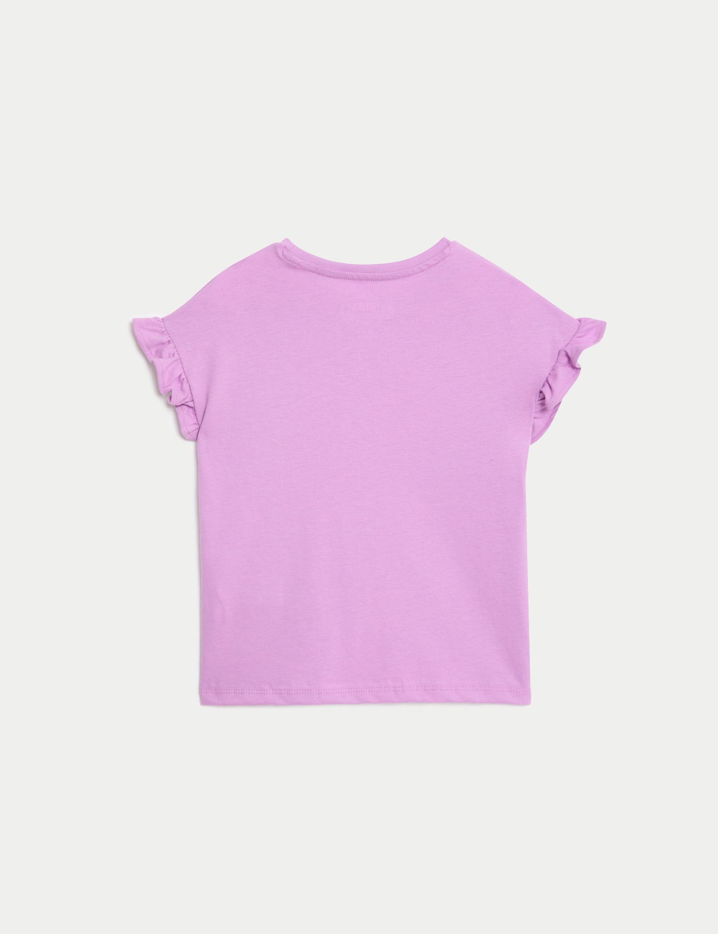 Saf Pamuklu Desenli Kısa Kollu T-shirt (2-8 Yaş)