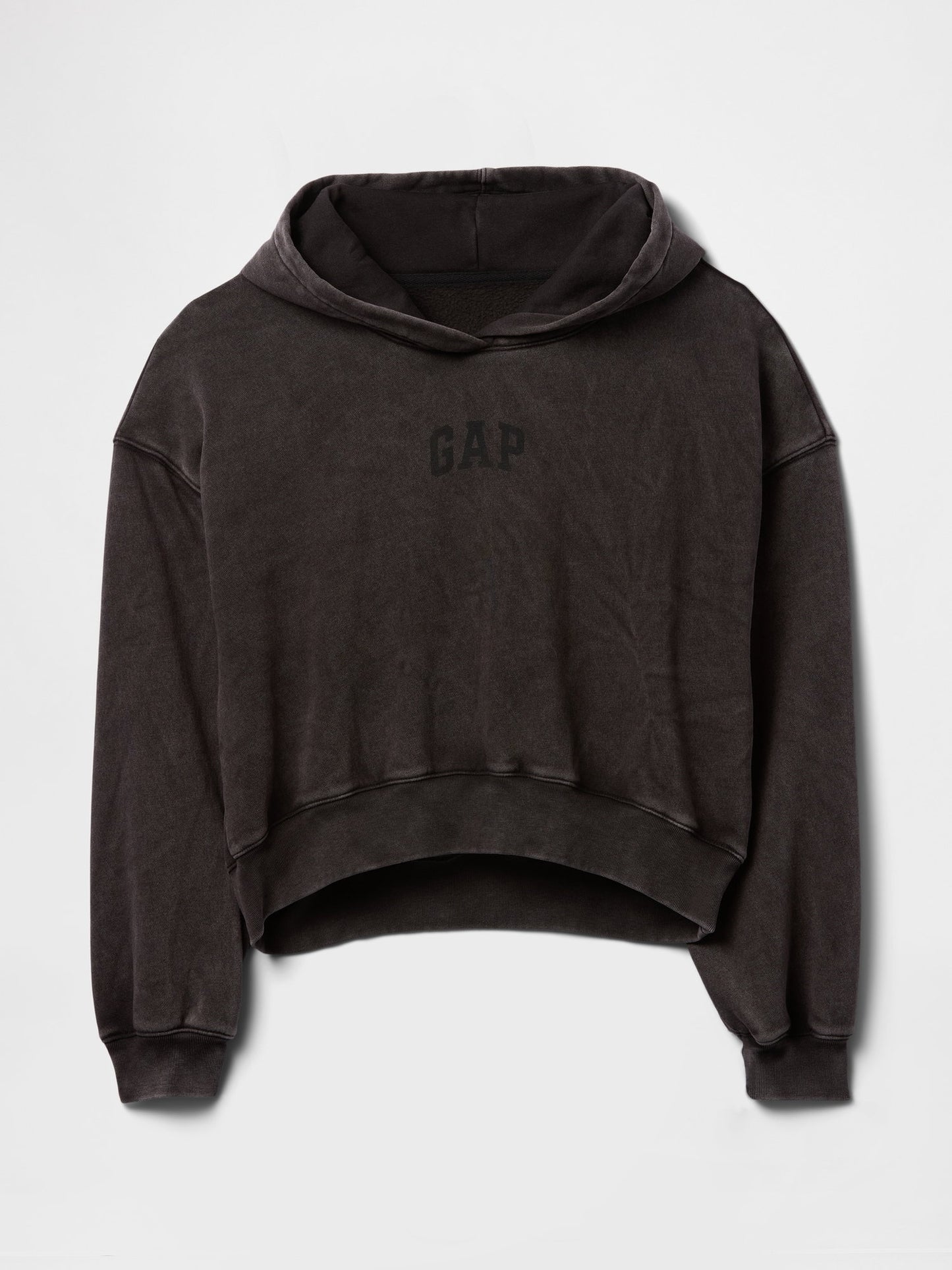 Siyah Vintagesoft Crop Logo Sweatshirt