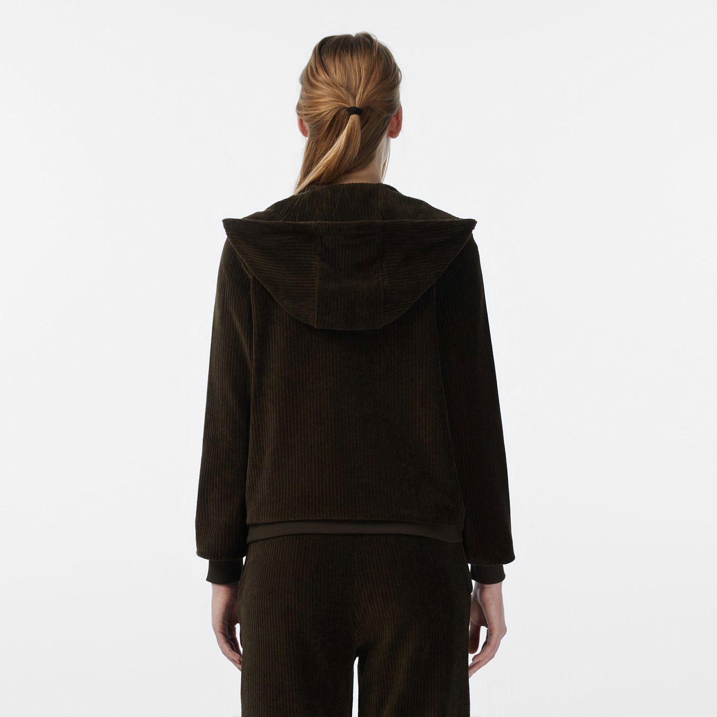 Lacoste Kadın Regular Fit Kapüşonlu Haki Sweatshirt