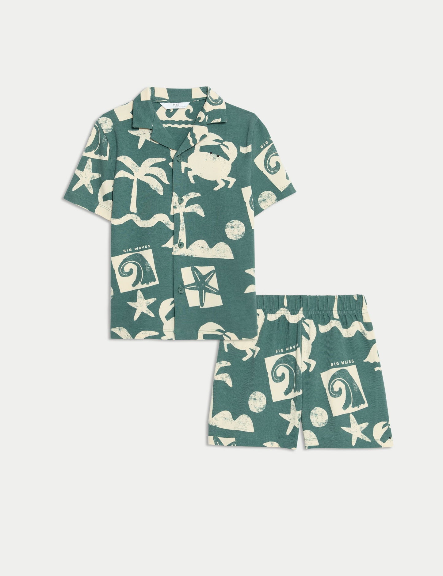 Pamuk Karışımlı Desenli Pijama Takımı (1–16 Yaş)