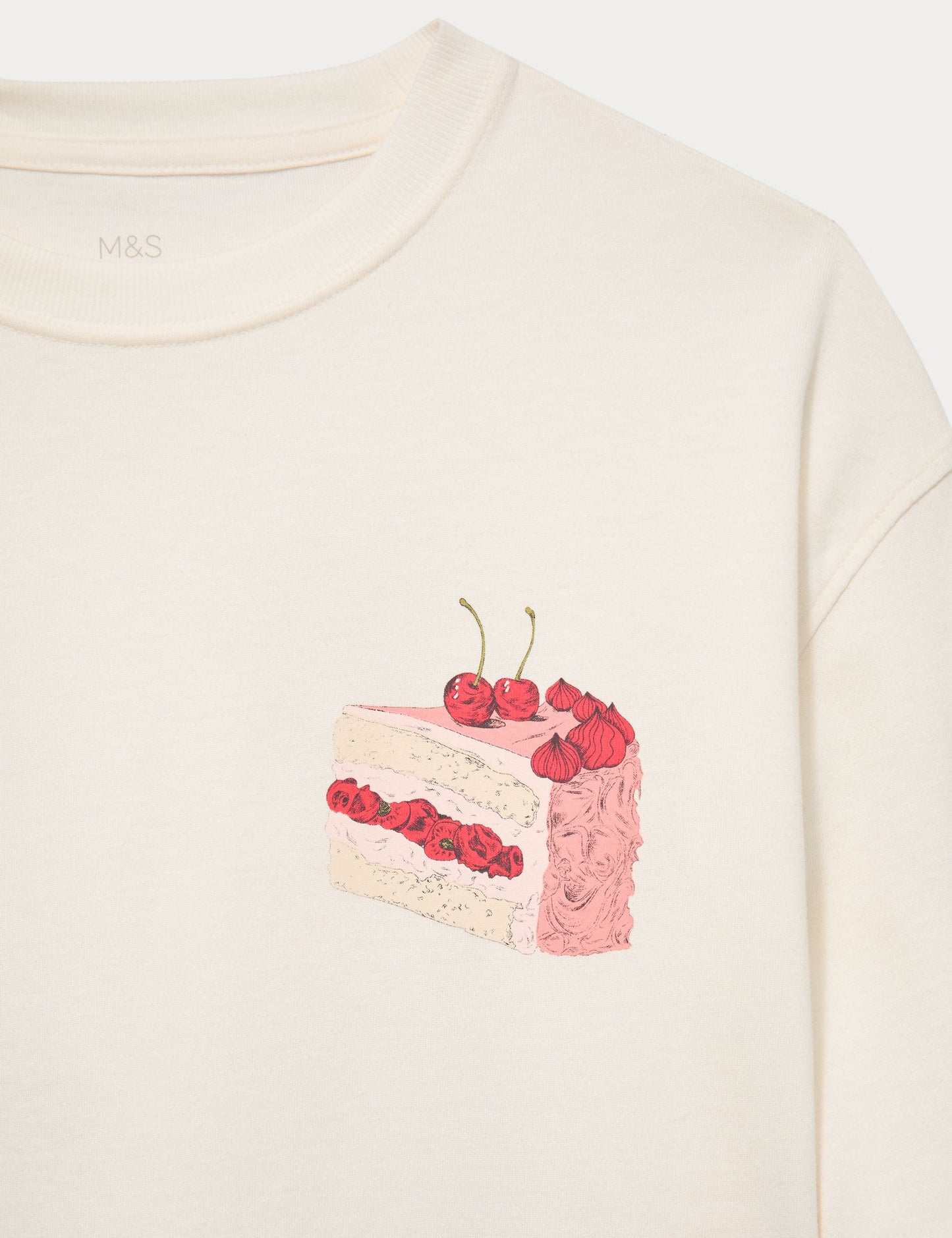 Desenli Pamuklu Sweatshirt