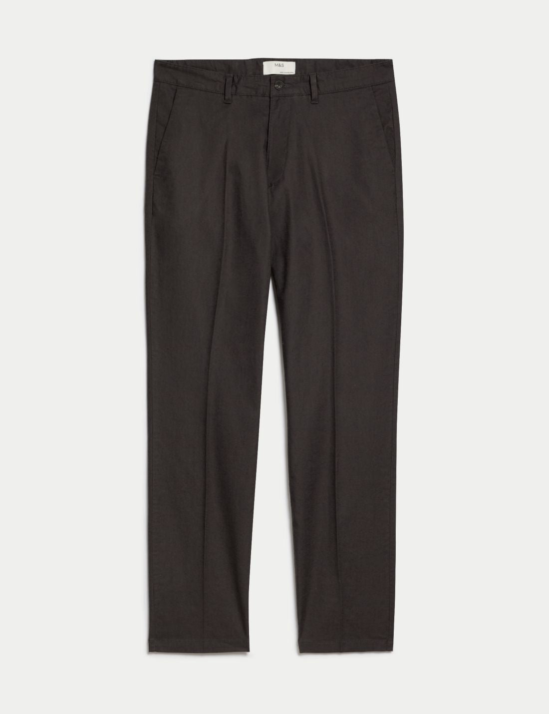 Regular Fit Keten Chino Pantolon