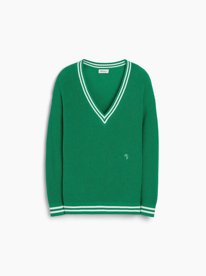 Yeşil Gap × Malbon %100 Pamuk Oversized Kazak