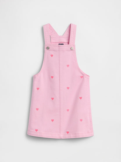 Açık Pembe Denim Tulum