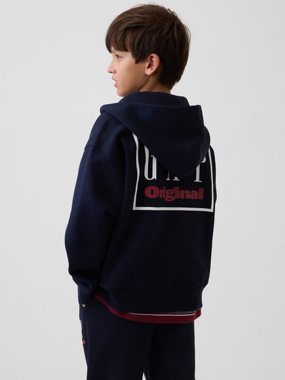Lacivert Vintagesoft Logo Fermuarlı Sweatshirt