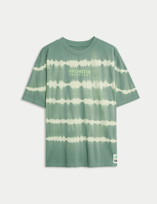 Saf Pamuklu Tie-dye Adventure T-shirt (6–16 Yaş)
