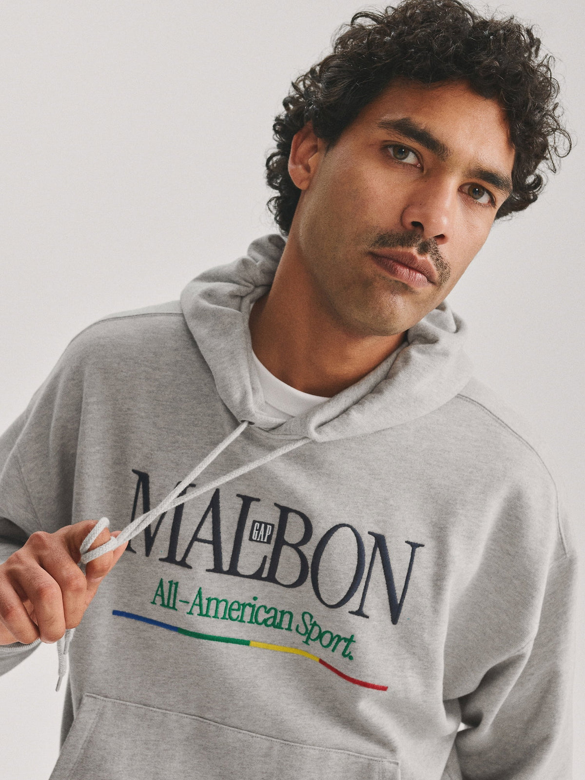 Açık Gri Gap × Malbon Heavyweight Logo Sweatshirt