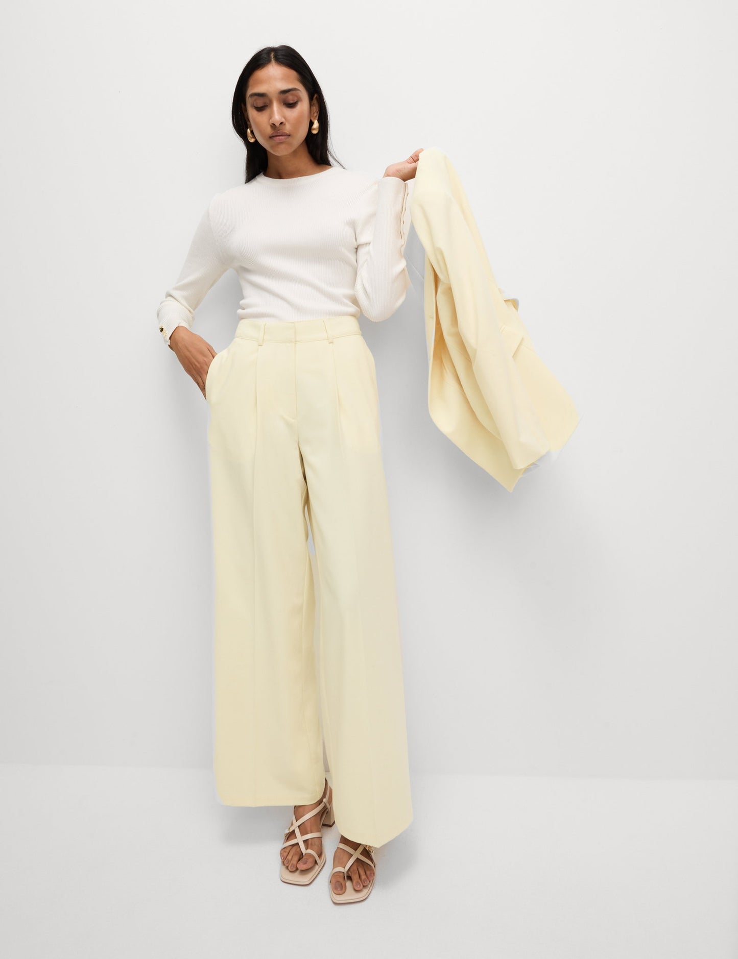 Wide Leg Dokuma Pantolon
