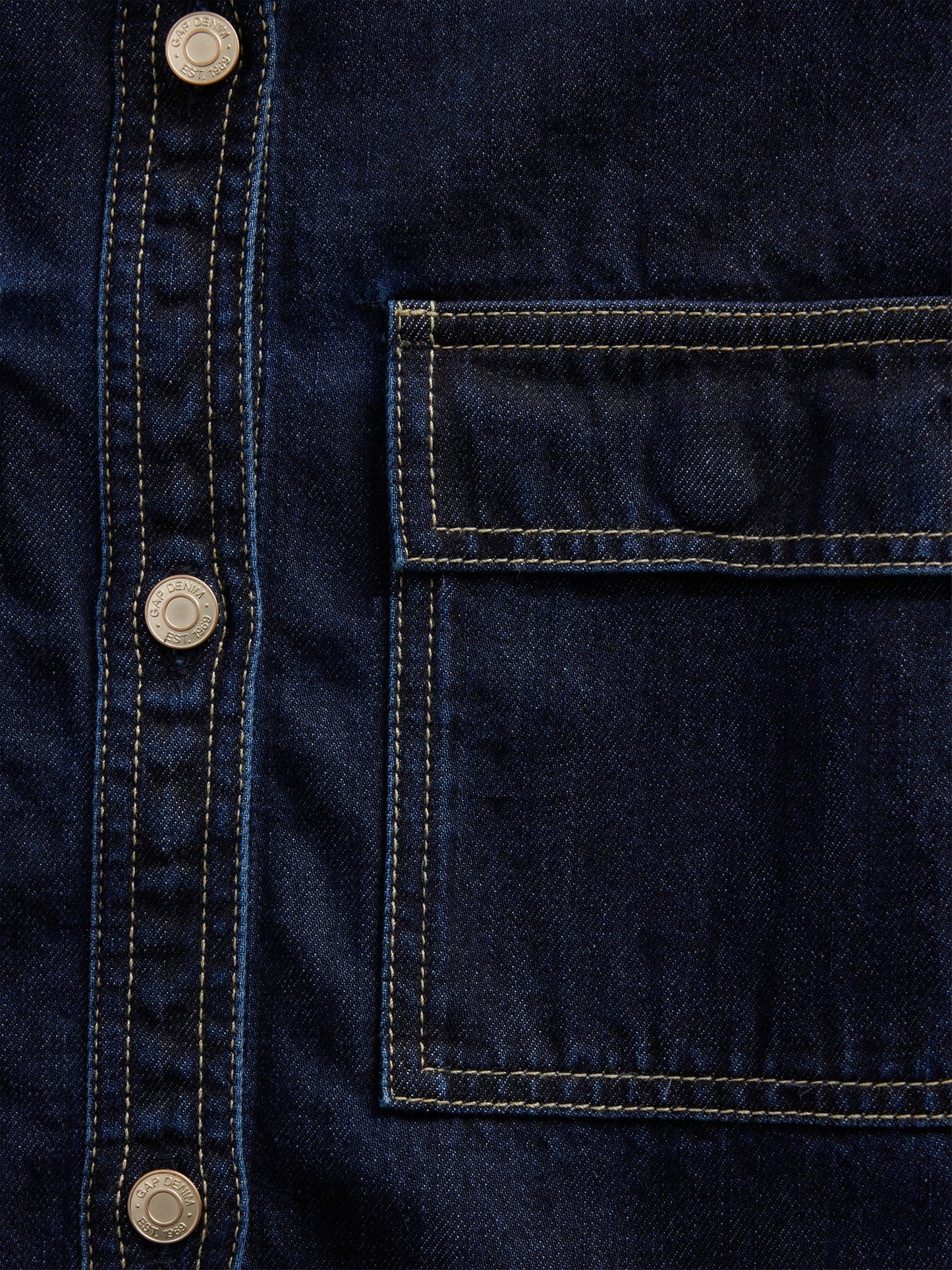Koyu Mavi Gap × Hfr Balon Kol Denim Gömlek By Latouché