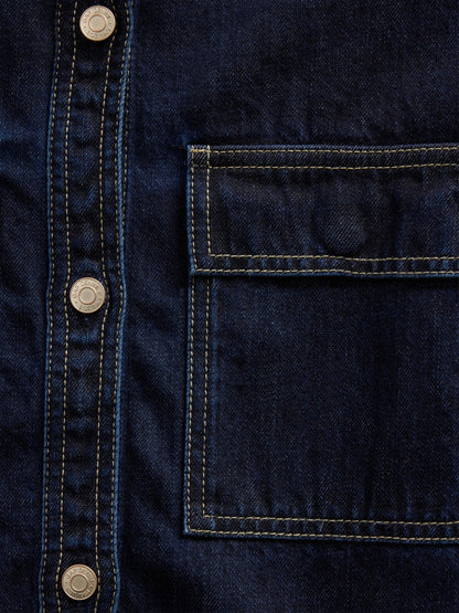 Koyu Mavi Gap × Hfr Balon Kol Denim Gömlek By Latouché