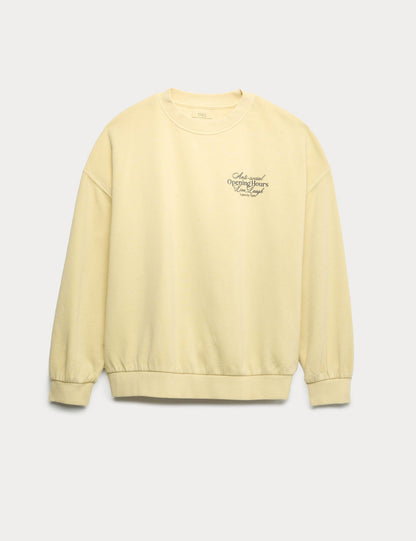 Pamuk Karışımlı Sweatshirt (6-16 Yaş)