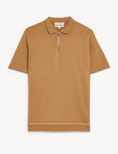 Regular Fit Polo Yaka Ipek Kazak