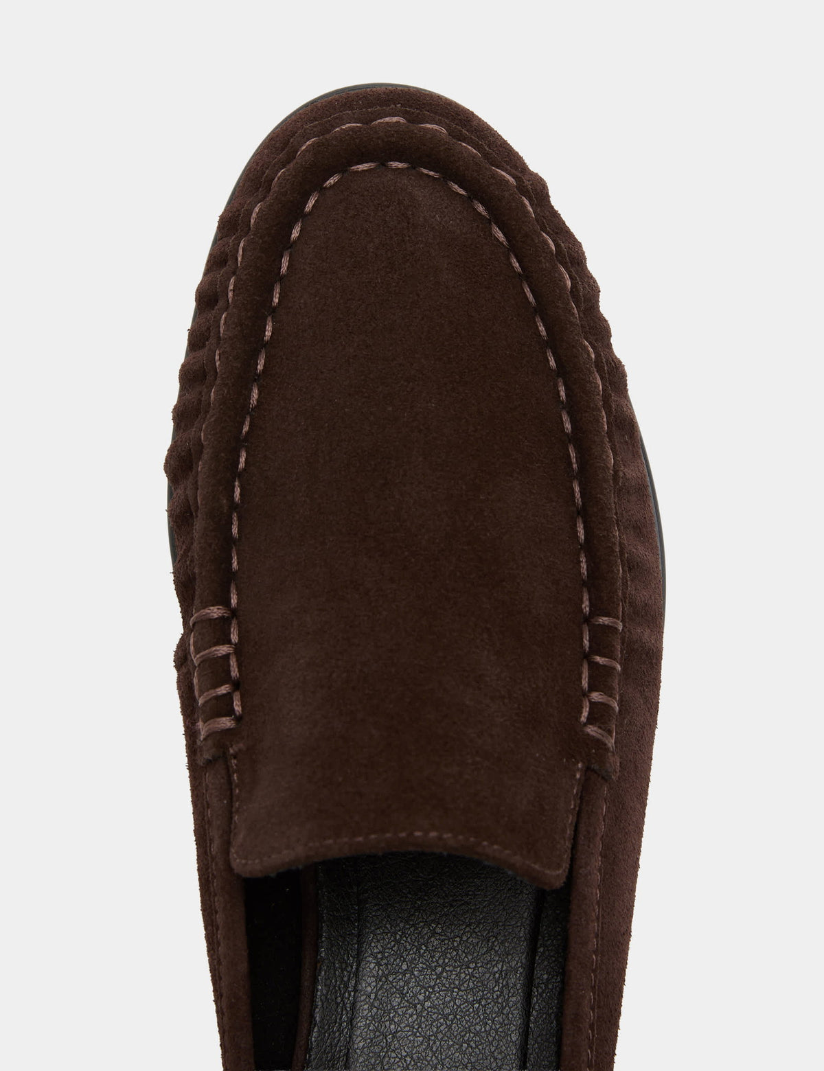 Büzgü Detaylı Arkası Açık Süet Loafer