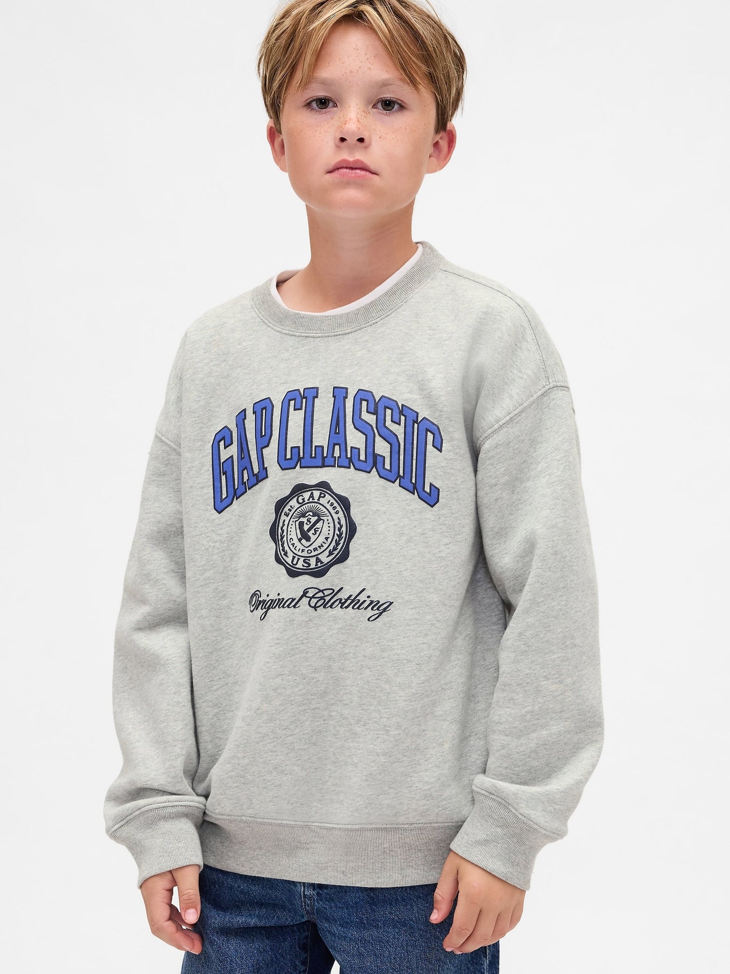 Gri Vintagesoft Relaxed Logo Sweatshirt