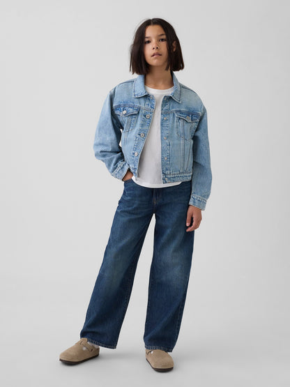 Açık Mavi Kids Icon Denim Ceket