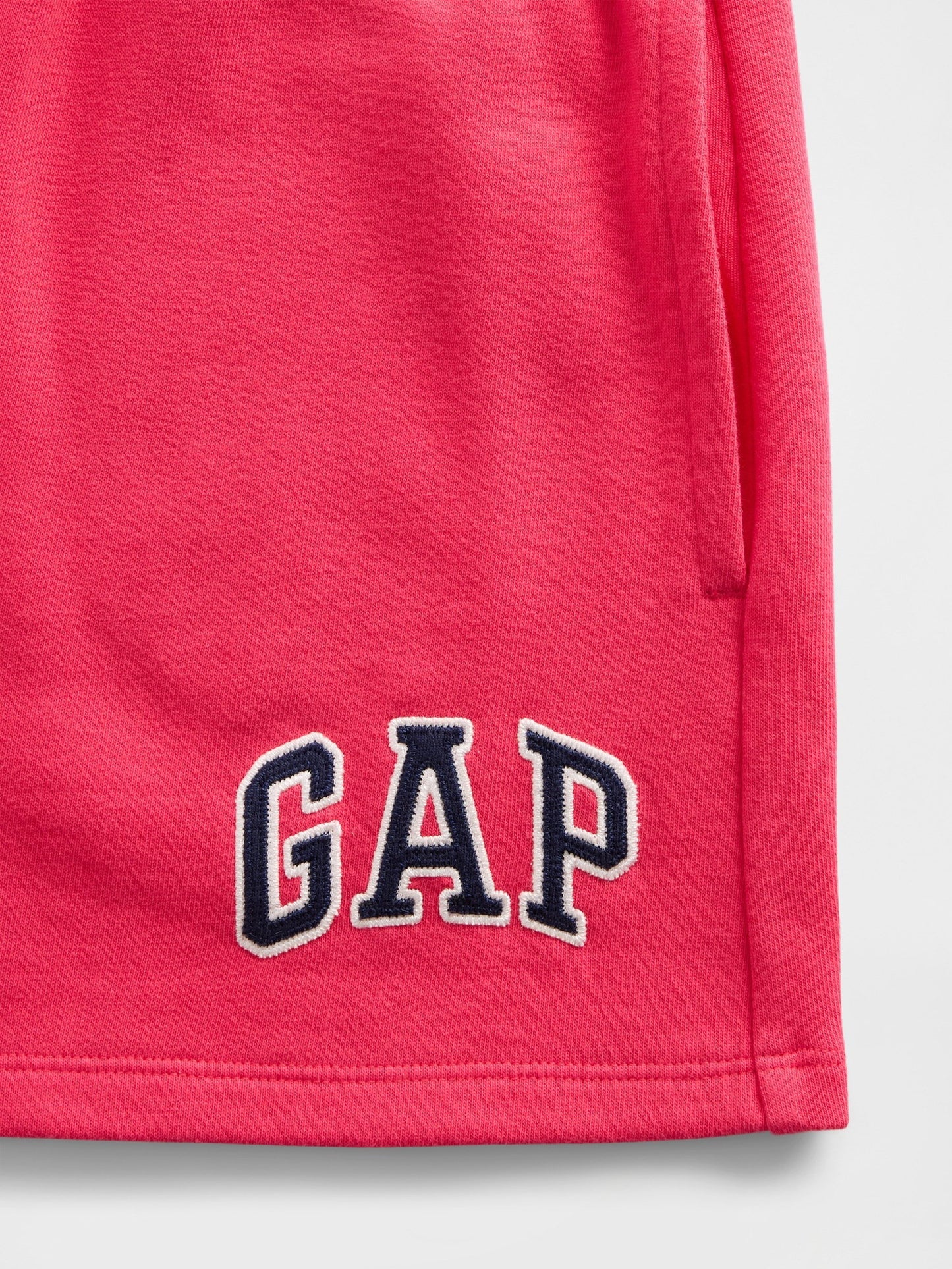 Pembe Gap Logo Fransız Havlu Kumaş Şort