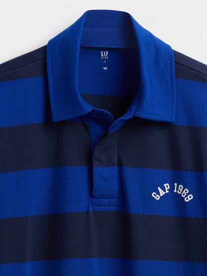 Mavi Gap Logo Çizgili Polo T-shirt