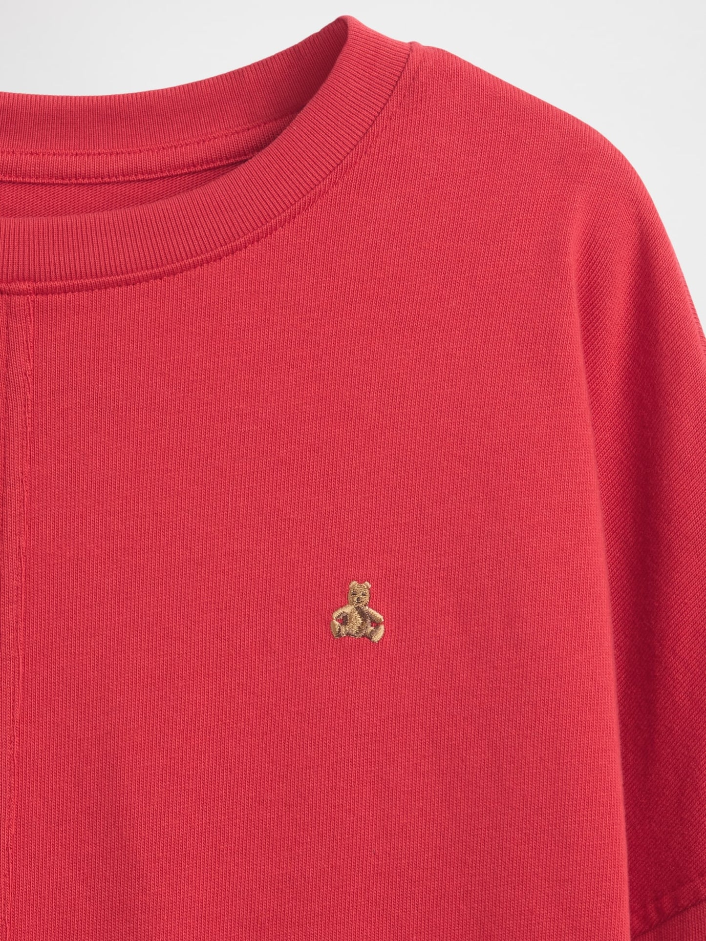 Kırmızı Heavyweight Oversized Seam T-shirt