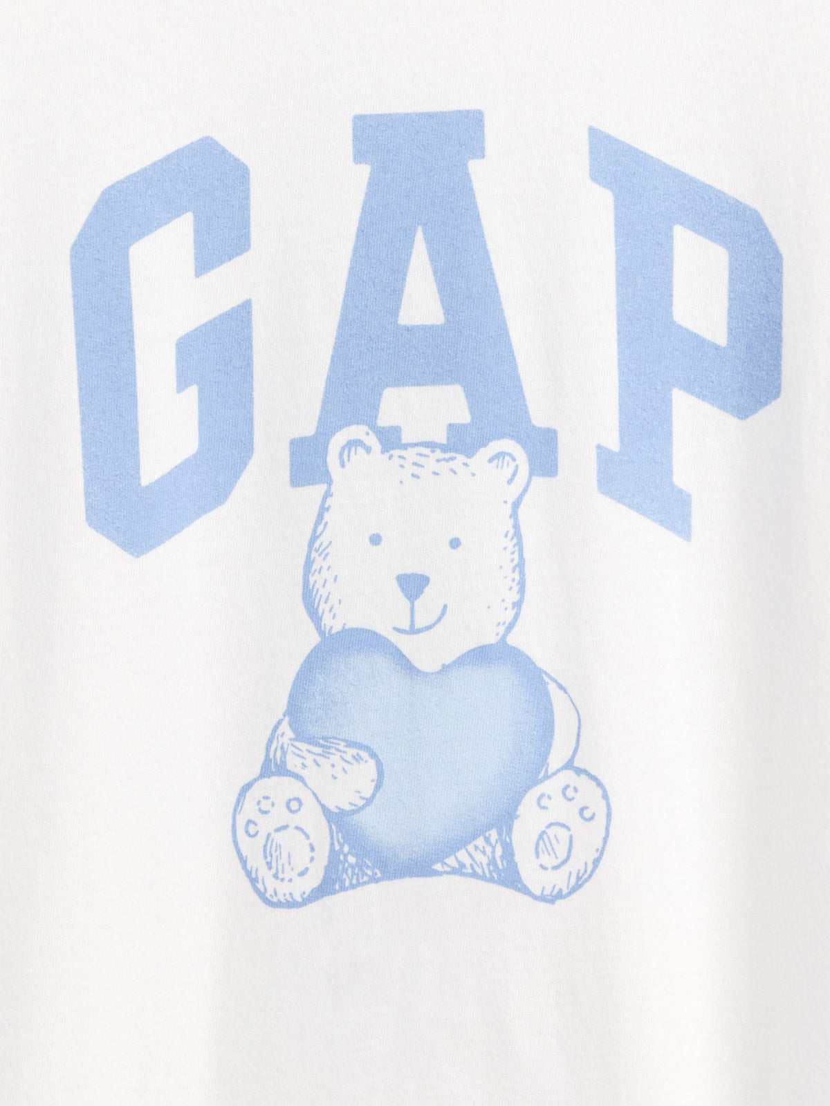 Beyaz Logo Grafik Baskılı T-shirt
