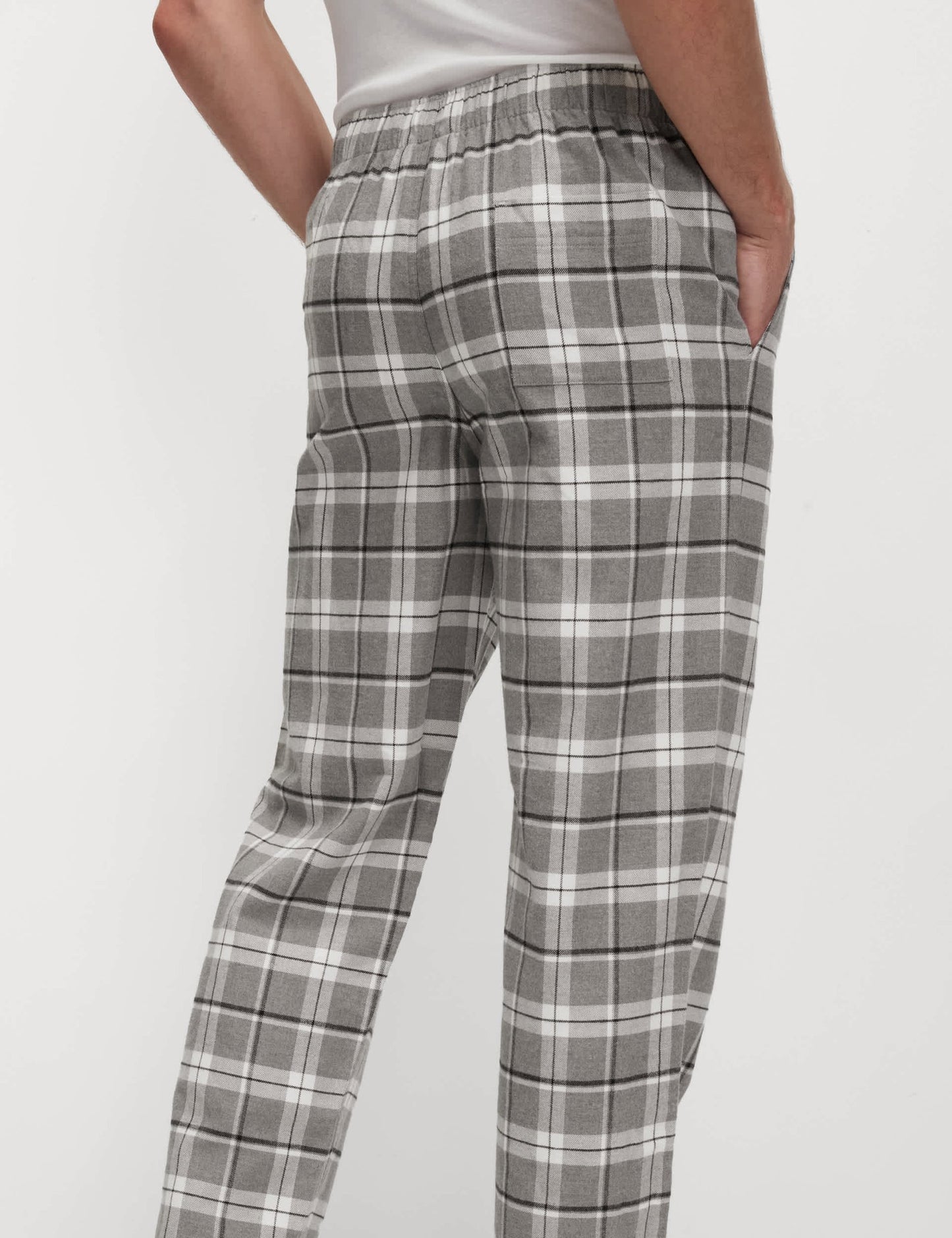 Pamuklu Kareli Pijama Altı
