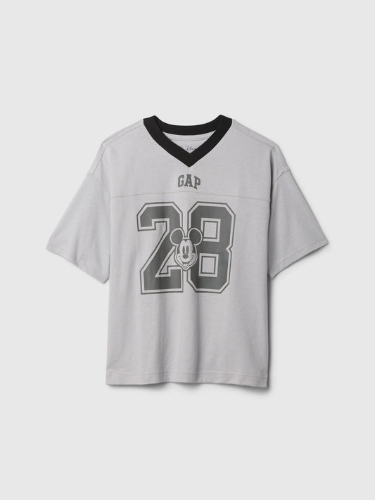 Gri Gap × Disney Gap Logo Varsity T-Shirt