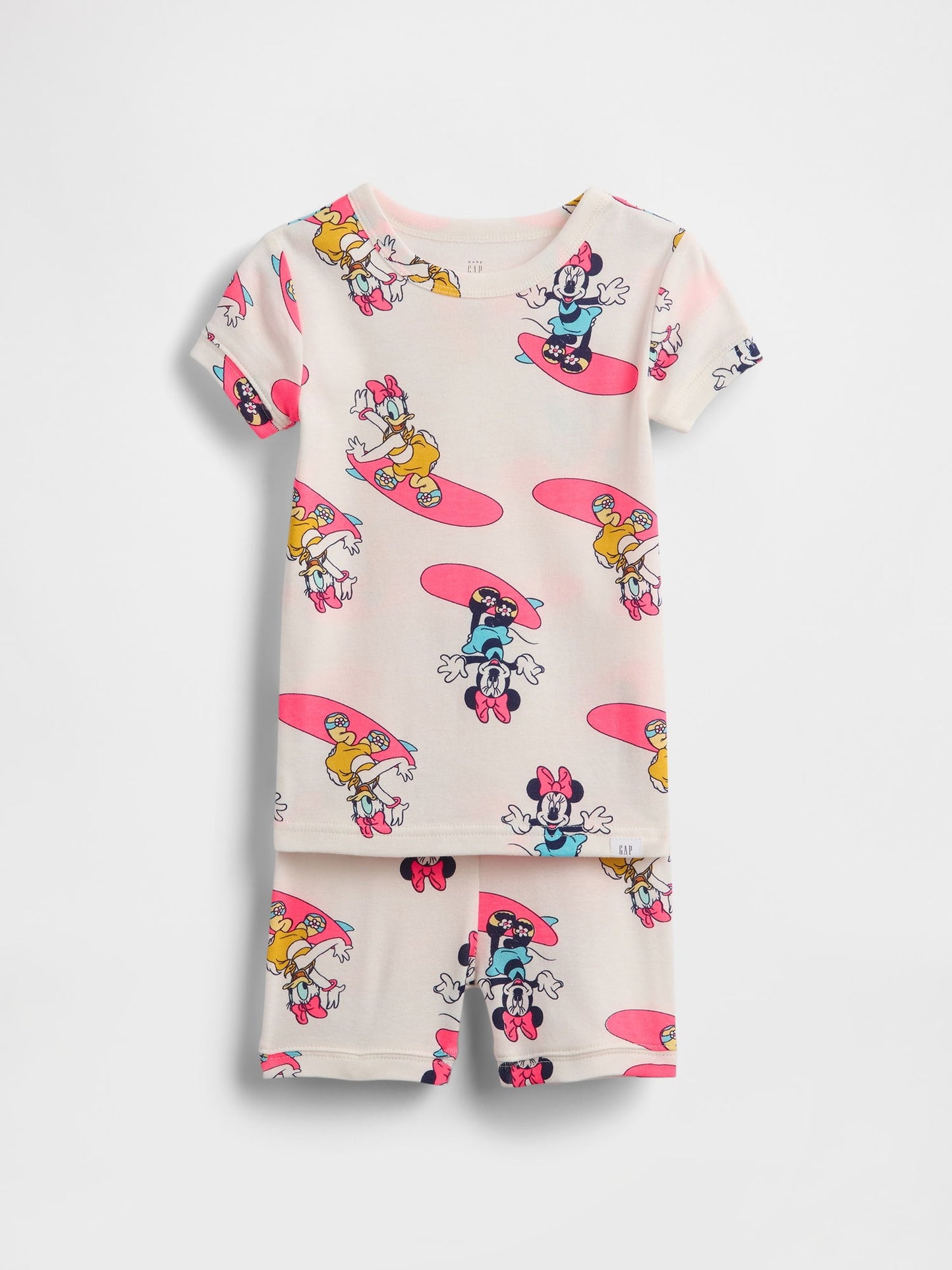 Açık Pembe Gap × Disney Bebek Ve Yürümeye Başlayan Çocuklar Organik Brushed Pamuk Pijama Takımı