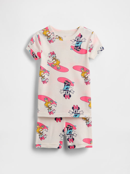 Açık Pembe Gap × Disney Bebek Ve Yürümeye Başlayan Çocuklar Organik Brushed Pamuk Pijama Takımı