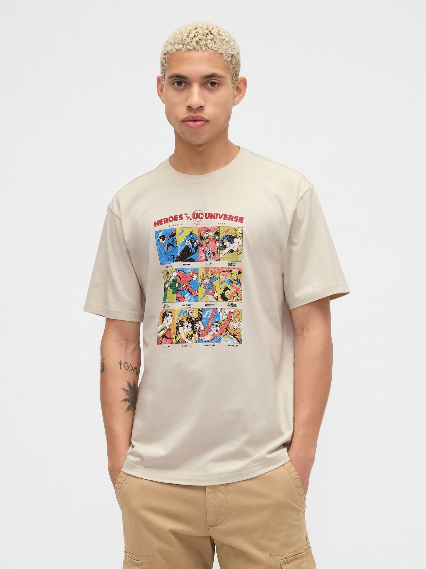 Bej Wb™ Everyday Soft Relaxed Grafik T-shirt