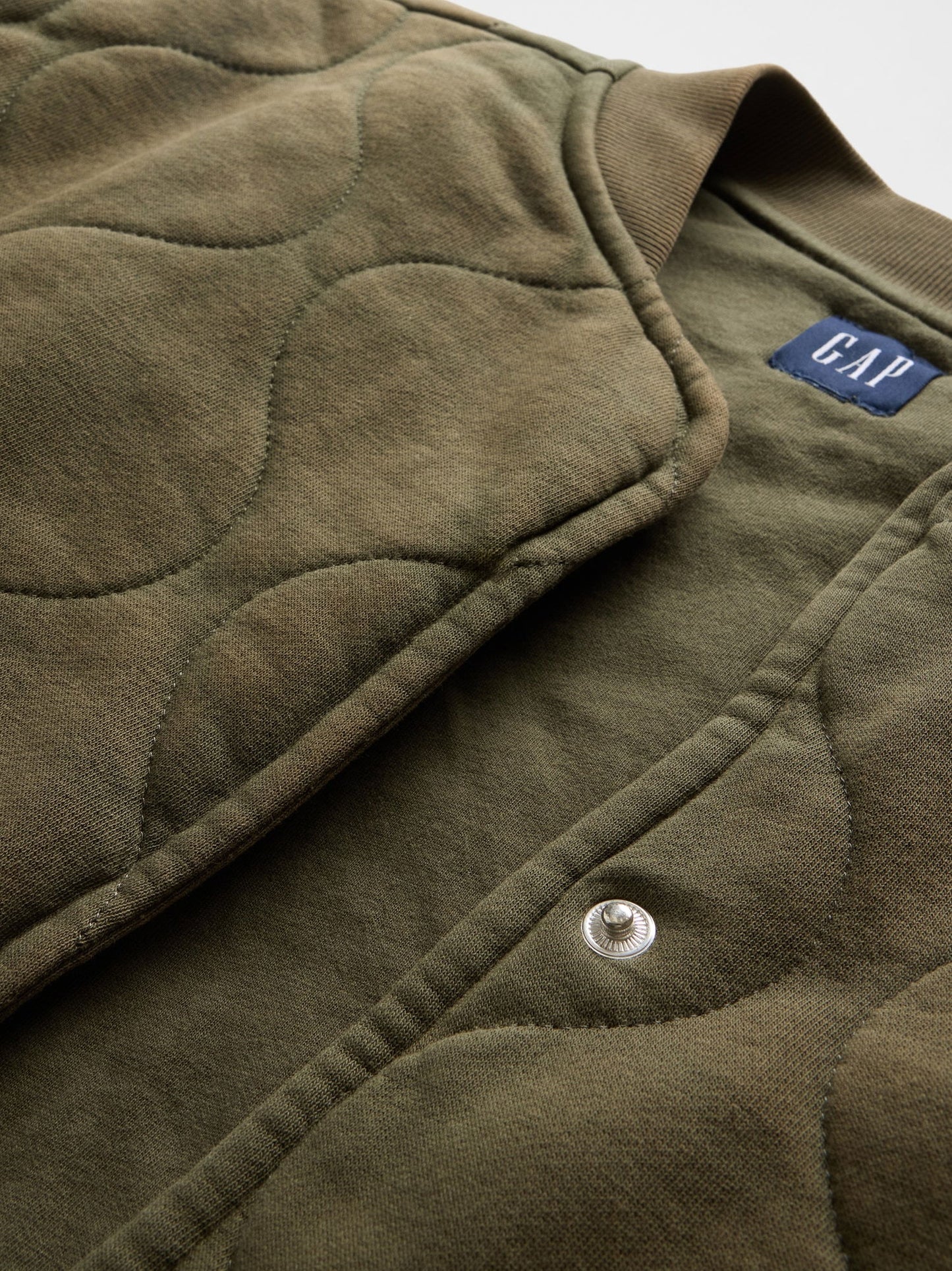 Haki Vintagesoft Kapitone Oversized Ceket