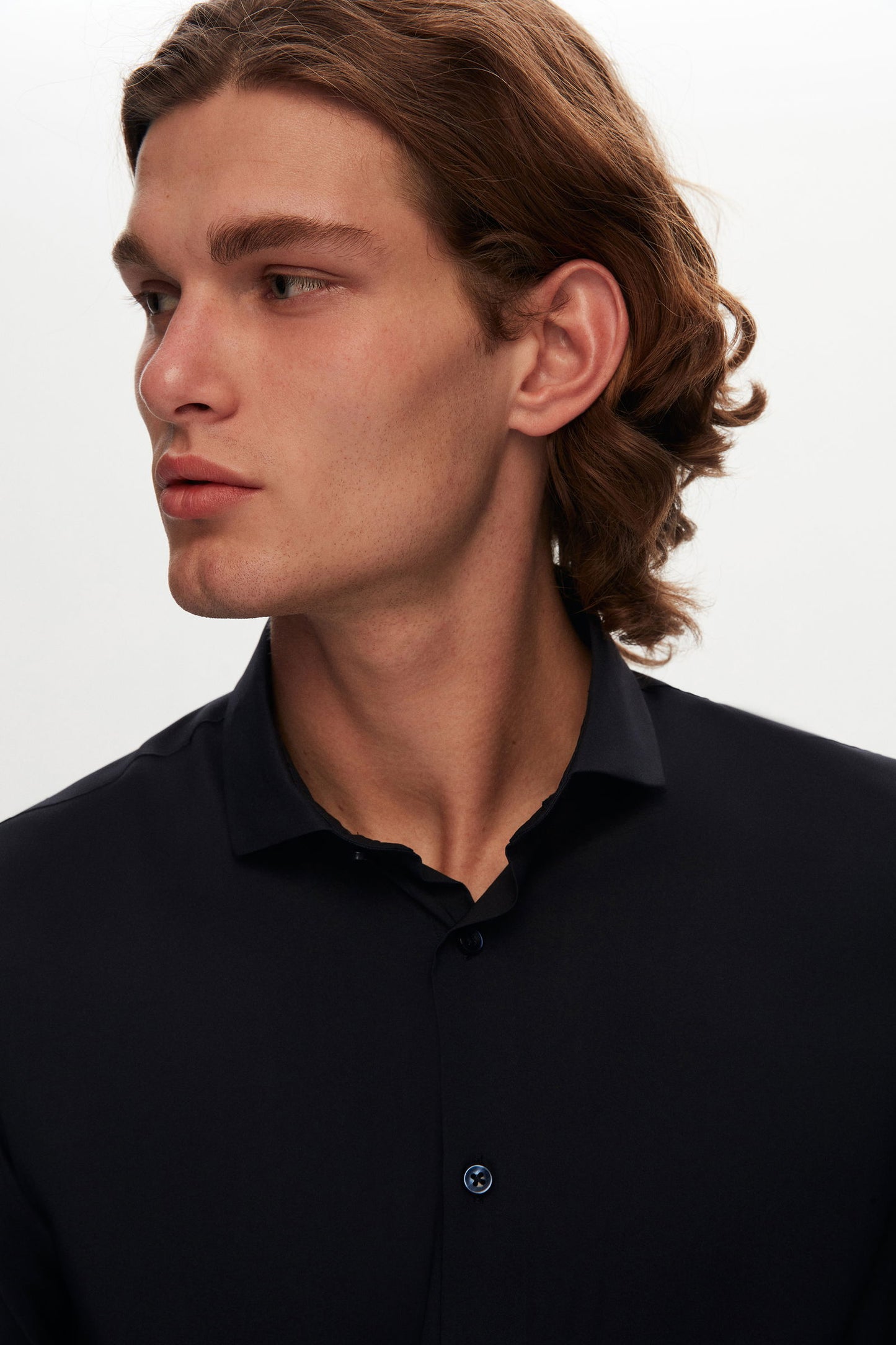 Tween Slim Fit Lacivert Düz Travel Gömlek