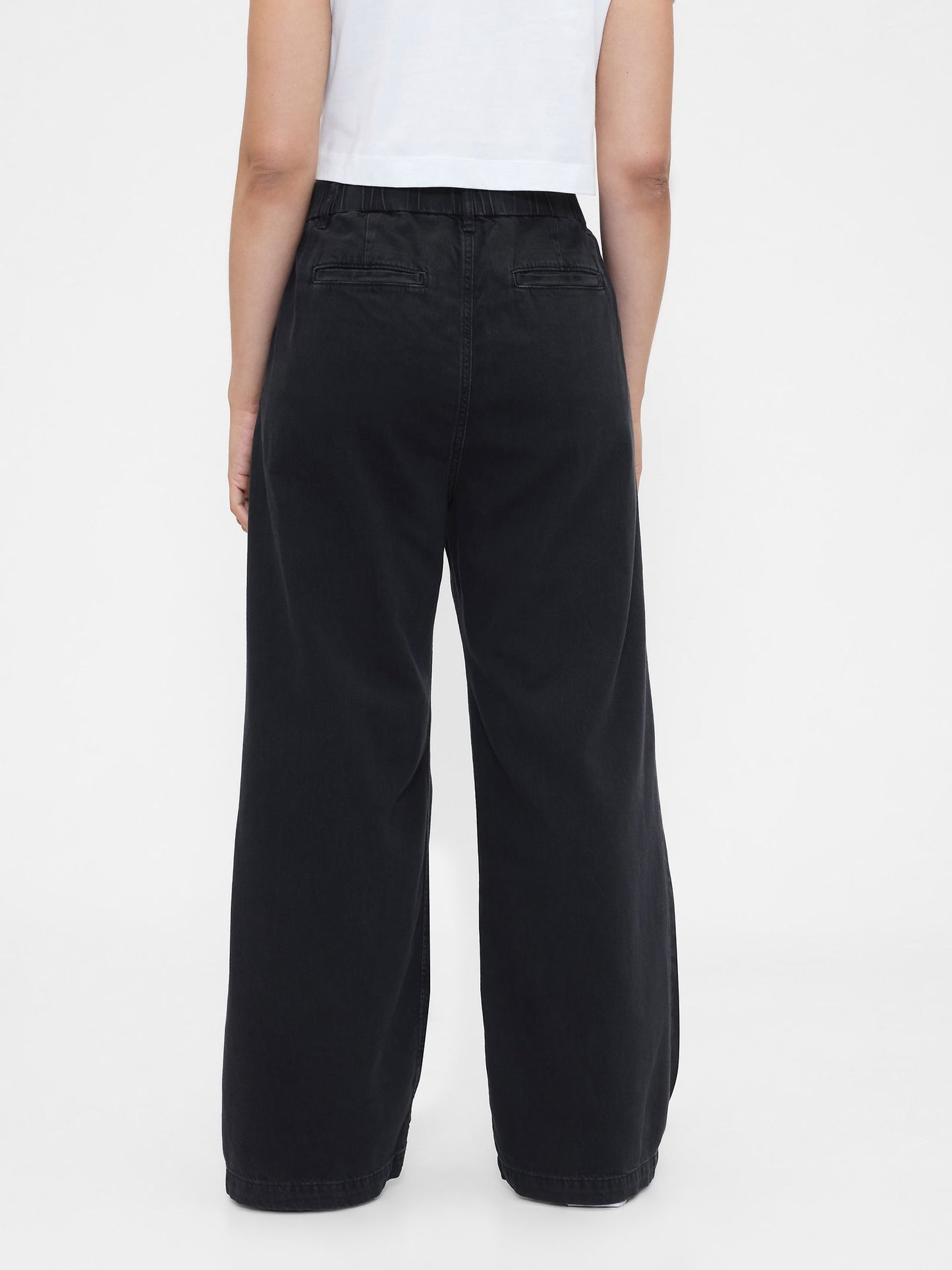 Siyah 365 Yüksek Bel Ultrasoft Pileli Denim Pantolon
