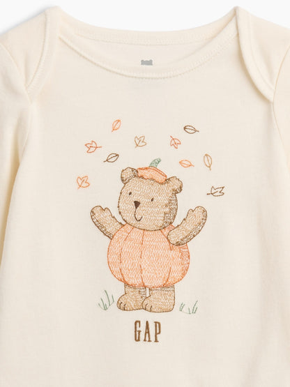 Krem First Favorites Organik Pamuk Halloween Bodysuit
