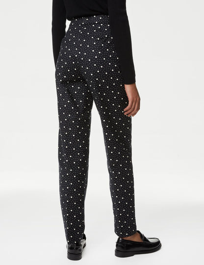 Slim Fit Desenli Pantolon